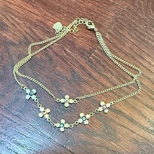 Elegant Pretty Bird Gold Floral Ankle Bracelet